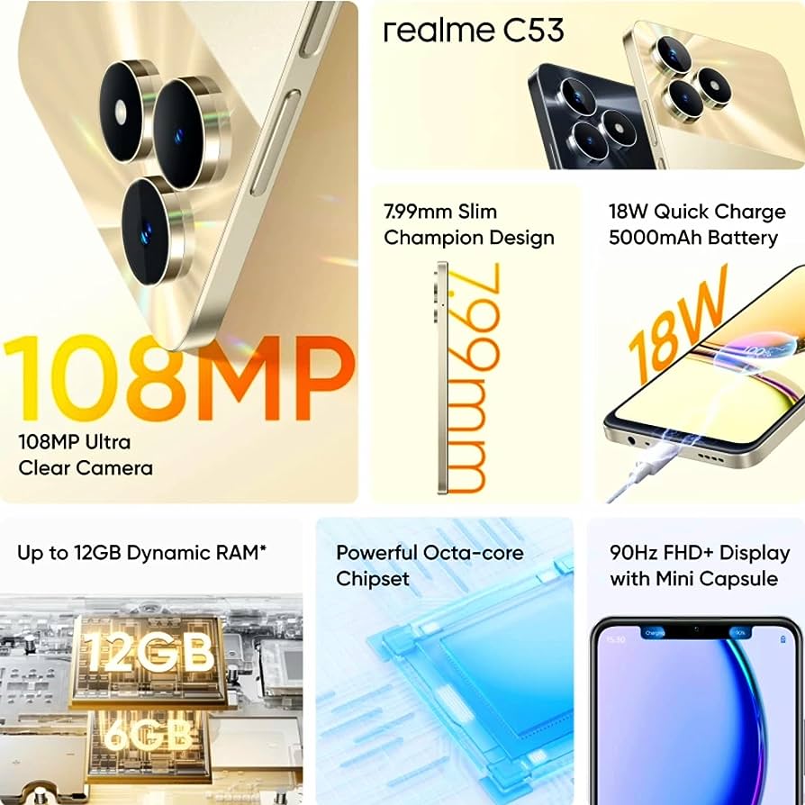 Realme C53 Review: A Budget Contender with Impressive Features | Realme C53 Phone Price | Realme C53 Launch Date | Realme C53 price on Amazon